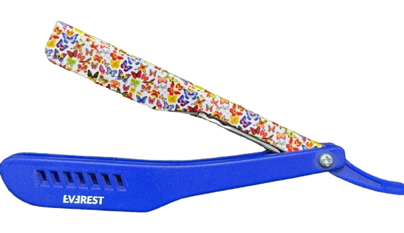navaja everest azul con  mariposa